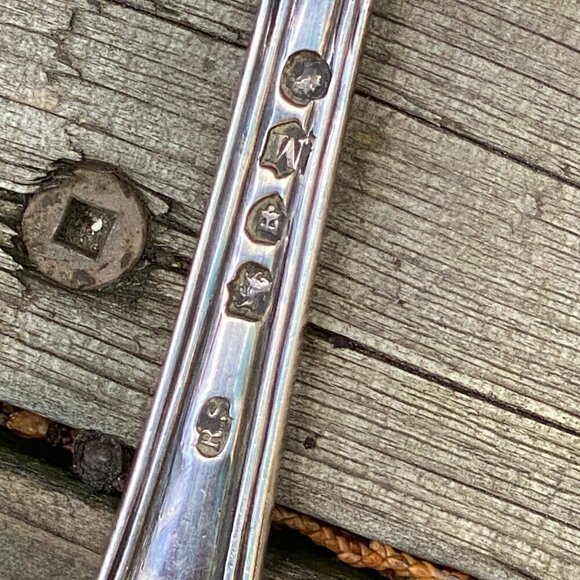 Lot of 2 Vintage 1900s Silver Spoons - Picture 4 of 7